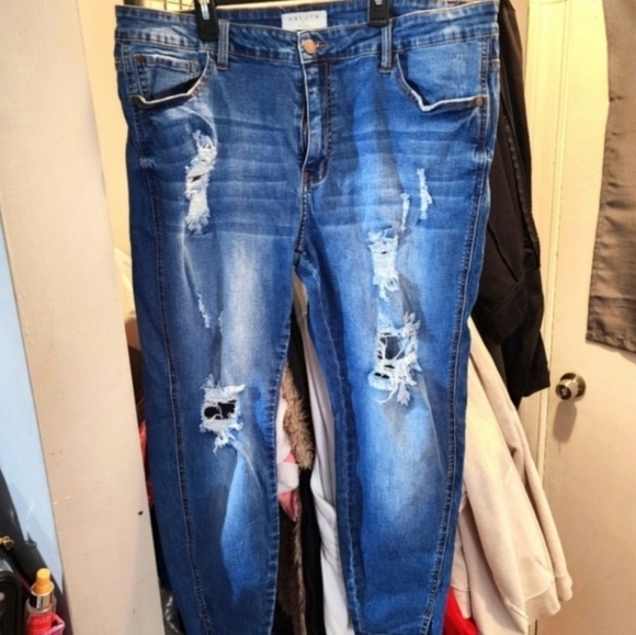 Nature by Kancan distressed skinny jeans 18 - Picture 1 of 4